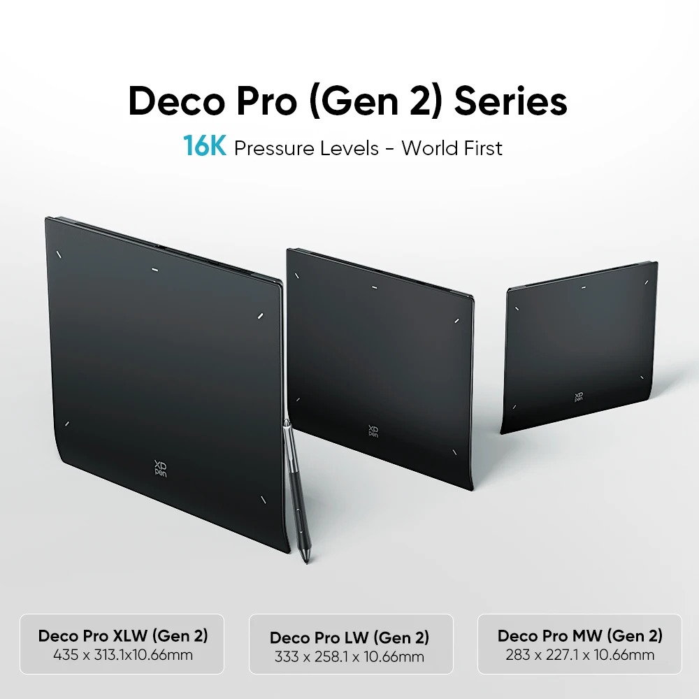 XPPen Deco Pro (Gen 2) Graphics Tablet World First 16K Pressure Levels X3 Pro Stylus Digital Drawing Tablet for Draw Art Design XPPen Deco Pro (Gen 2) Graphics Tablet World First 16K Pressure Levels X3 Pro Stylus Digital Drawing Tablet for Draw Art Design