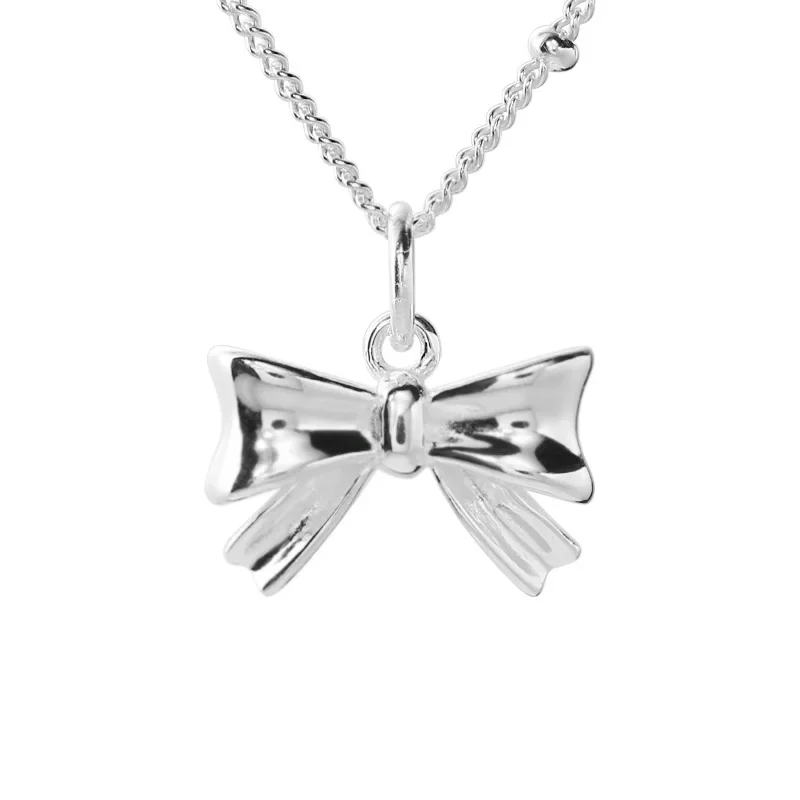 Bow Necklace Cute and Sweet Lady Butterfly Collarbone Necklace Necklace for Women Minimalist Jewelry Bow Necklace Cute and Sweet Lady Butterfly Collarbone Necklace Necklace for Women Minimalist Jewelry