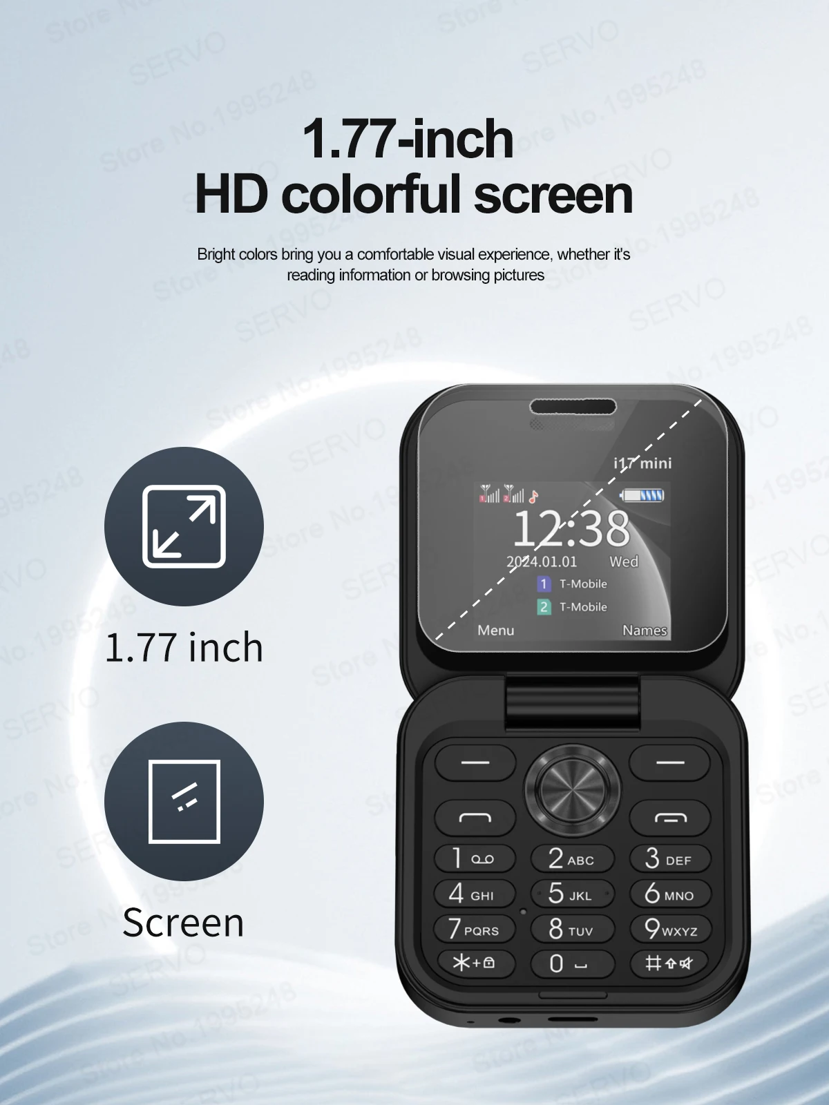 2024 NEW SERVO i17 Mini Dual SIM Small Flip Mobile Phone 2G GSM Speed Dial Magic Voice 1.77-inch Compact Foldable Celular Phones 2024 NEW SERVO i17 Mini Dual SIM Small Flip Mobile Phone 2G GSM Speed Dial Magic Voice 1.77-inch Compact Foldable Celular Phones