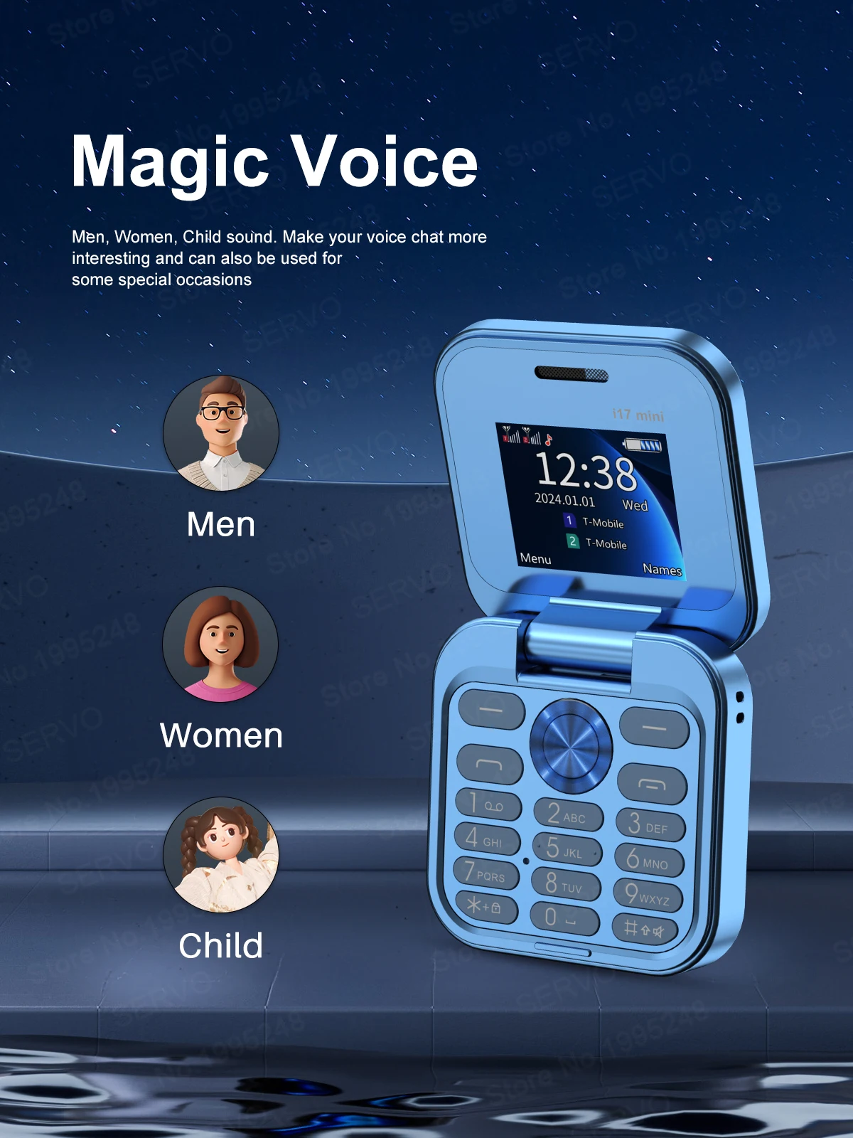 2024 NEW SERVO i17 Mini Dual SIM Small Flip Mobile Phone 2G GSM Speed Dial Magic Voice 1.77-inch Compact Foldable Celular Phones 2024 NEW SERVO i17 Mini Dual SIM Small Flip Mobile Phone 2G GSM Speed Dial Magic Voice 1.77-inch Compact Foldable Celular Phones