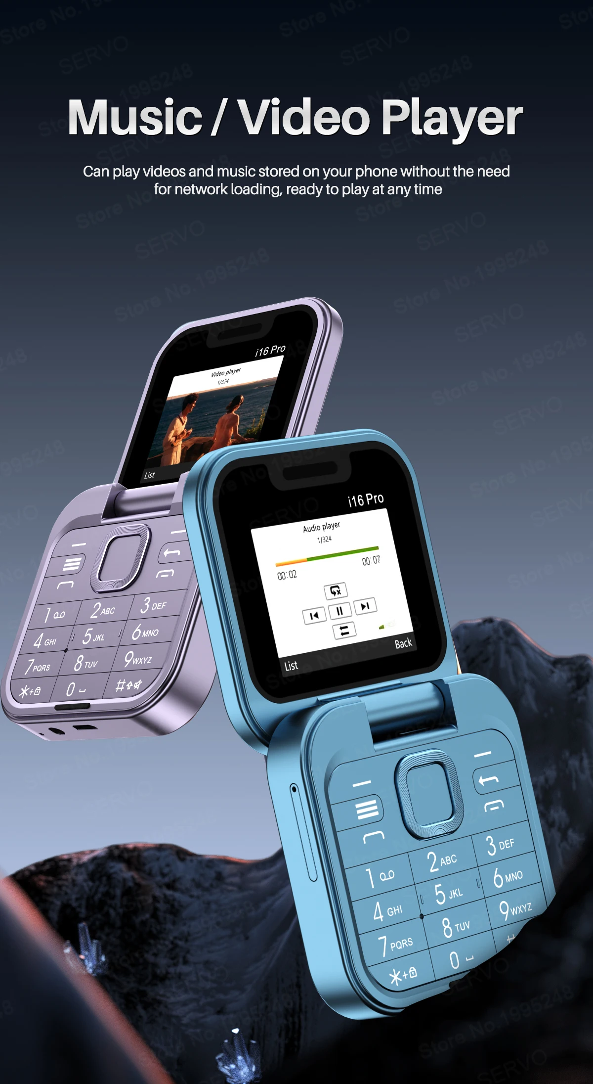 SERVO i16 Pro Mini Fold Mobile Phone Dual SIM Card FM Radio Vibration Magic Voice Blacklist Speed Dial 1.77''Screen Square Phone SERVO i16 Pro Mini Fold Mobile Phone Dual SIM Card FM Radio Vibration Magic Voice Blacklist Speed Dial 1.77''Screen Square Phone