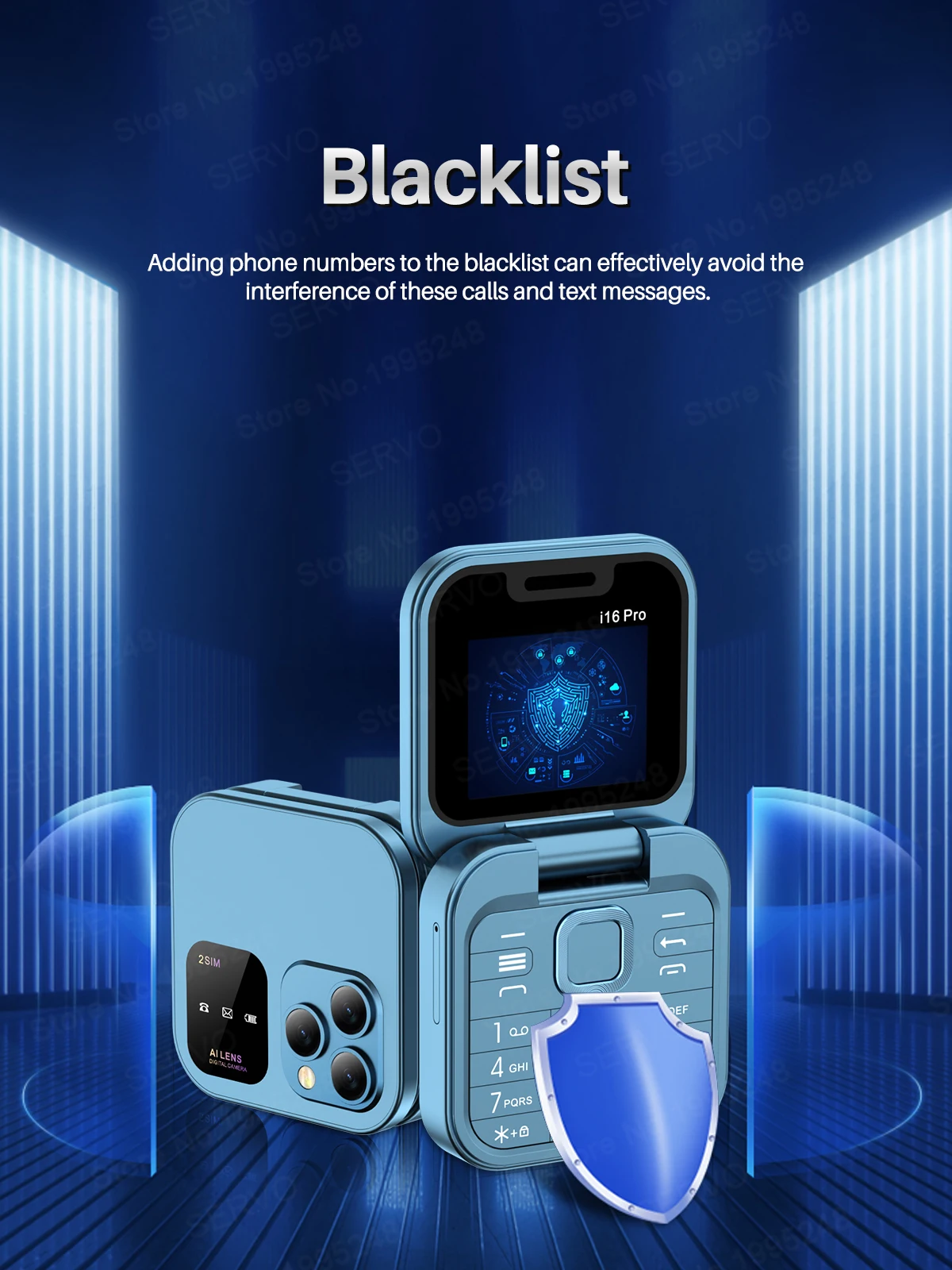 SERVO i16 Pro Mini Fold Mobile Phone Dual SIM Card FM Radio Vibration Magic Voice Blacklist Speed Dial 1.77''Screen Square Phone SERVO i16 Pro Mini Fold Mobile Phone Dual SIM Card FM Radio Vibration Magic Voice Blacklist Speed Dial 1.77''Screen Square Phone