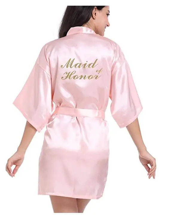 2019 New Bridesmaid Robes Robes Bridal Robes Light Pink Satin Robe Bridesmaid Robes Wedding 2019 New Bridesmaid Robes Robes Bridal Robes Light Pink Satin Robe Bridesmaid Robes Wedding