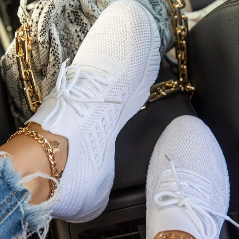 Women Sneakers Casual Shoes Comfortable Mesh Lace-Up Ladies Sport Shoes Wedges Chunky Women's Vulcanized Shoes Females Sneakers Women Sneakers Casual Shoes Comfortable Mesh Lace-Up Ladies Sport Shoes Wedges Chunky Women's Vulcanized Shoes Females Sneakers