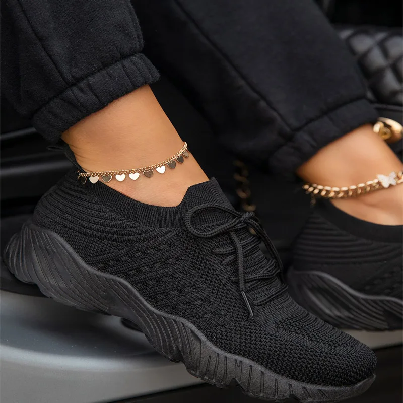 Women Sneakers Casual Shoes Comfortable Mesh Lace-Up Ladies Sport Shoes Wedges Chunky Women's Vulcanized Shoes Females Sneakers Women Sneakers Casual Shoes Comfortable Mesh Lace-Up Ladies Sport Shoes Wedges Chunky Women's Vulcanized Shoes Females Sneakers