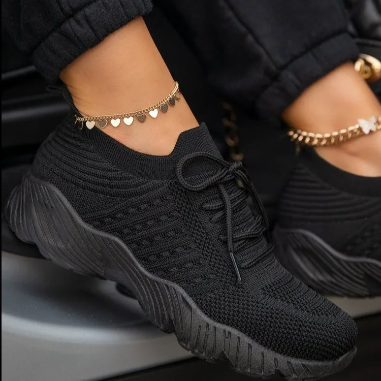 Women Sneakers Casual Shoes Comfortable Mesh Lace-Up Ladies Sport Shoes Wedges Chunky Women's Vulcanized Shoes Females Sneakers Women Sneakers Casual Shoes Comfortable Mesh Lace-Up Ladies Sport Shoes Wedges Chunky Women's Vulcanized Shoes Females Sneakers