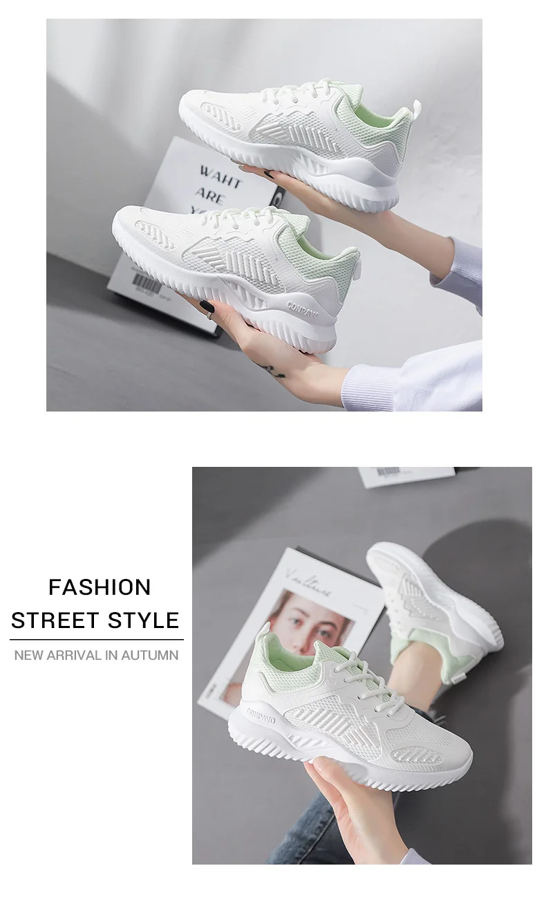 New sports women's shoes coconut running shoes wild breathable single net shoes women fashion trend New sports women's shoes coconut running shoes wild breathable single net shoes women fashion trend