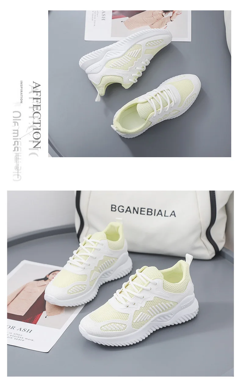 New sports women's shoes coconut running shoes wild breathable single net shoes women fashion trend New sports women's shoes coconut running shoes wild breathable single net shoes women fashion trend