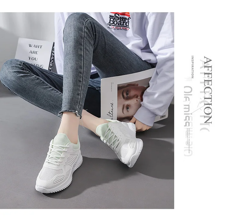 New sports women's shoes coconut running shoes wild breathable single net shoes women fashion trend New sports women's shoes coconut running shoes wild breathable single net shoes women fashion trend