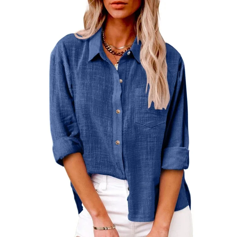 Cotton Linen Long Sleeve Shirts for Women Clothing Y2k Tops Vintage Fashion Clothes Tshirt Elegant Casual Tees Streetwear Cotton Linen Long Sleeve Shirts for Women Clothing Y2k Tops Vintage Fashion Clothes Tshirt Elegant Casual Tees Streetwear