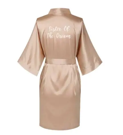 Satin Silk Robes Plus Size Wedding BathRobe Bride Bridesmaid Dress Gown Women Clothing Sleepwear Maid of Honor Rose Gold Satin Silk Robes Plus Size Wedding BathRobe Bride Bridesmaid Dress Gown Women Clothing Sleepwear Maid of Honor Rose Gold