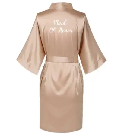 Satin Silk Robes Plus Size Wedding BathRobe Bride Bridesmaid Dress Gown Women Clothing Sleepwear Maid of Honor Rose Gold Satin Silk Robes Plus Size Wedding BathRobe Bride Bridesmaid Dress Gown Women Clothing Sleepwear Maid of Honor Rose Gold