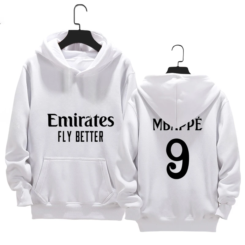 New Men Pure Cotton Hoodie Children's Adult Autumn/Winter Street Fashion Top 24/25 Madrid No.9 Long Sleeve Sports Leisure Shirt New Men Pure Cotton Hoodie Children's Adult Autumn/Winter Street Fashion Top 24/25 Madrid No.9 Long Sleeve Sports Leisure Shirt
