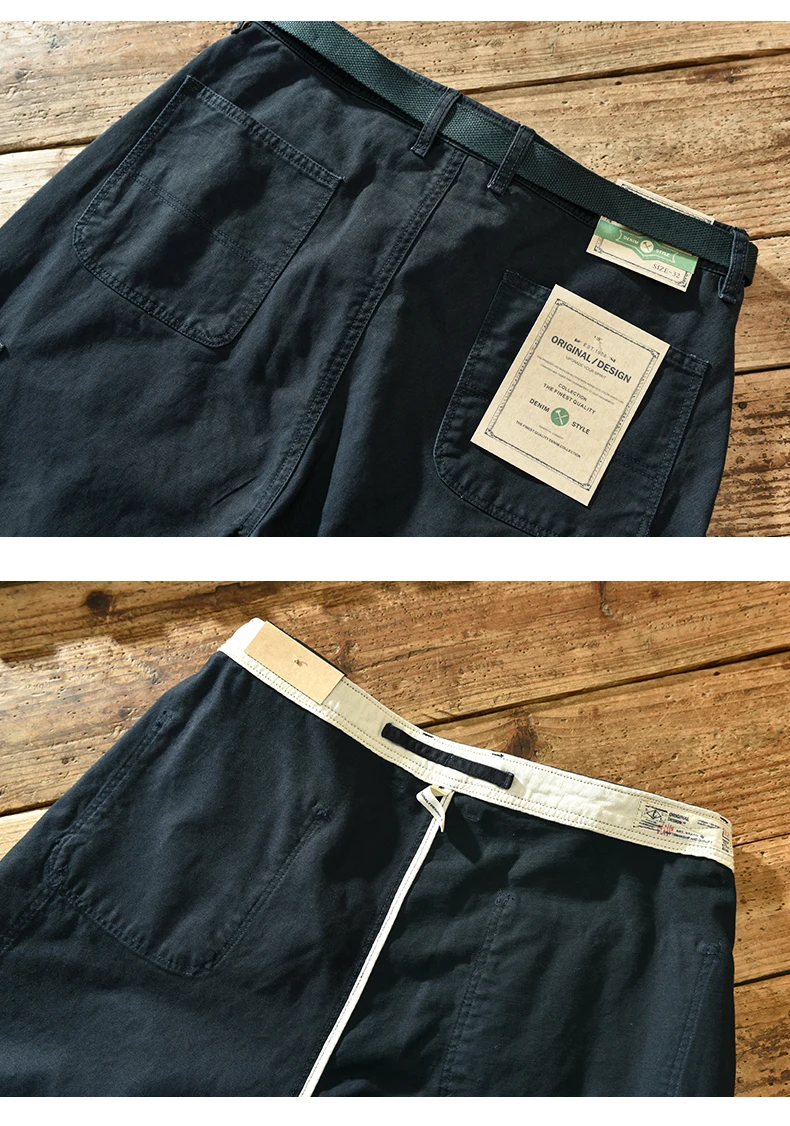 HIQOR Brand Men's 100% Cotton Casual Pants 2025 Loose Trousers For Men Baggy Work Pants Plus Size 38 Cargo Pants Y2k Pants Man HIQOR Brand Men's 100% Cotton Casual Pants 2025 Loose Trousers For Men Baggy Work Pants Plus Size 38 Cargo Pants Y2k Pants Man