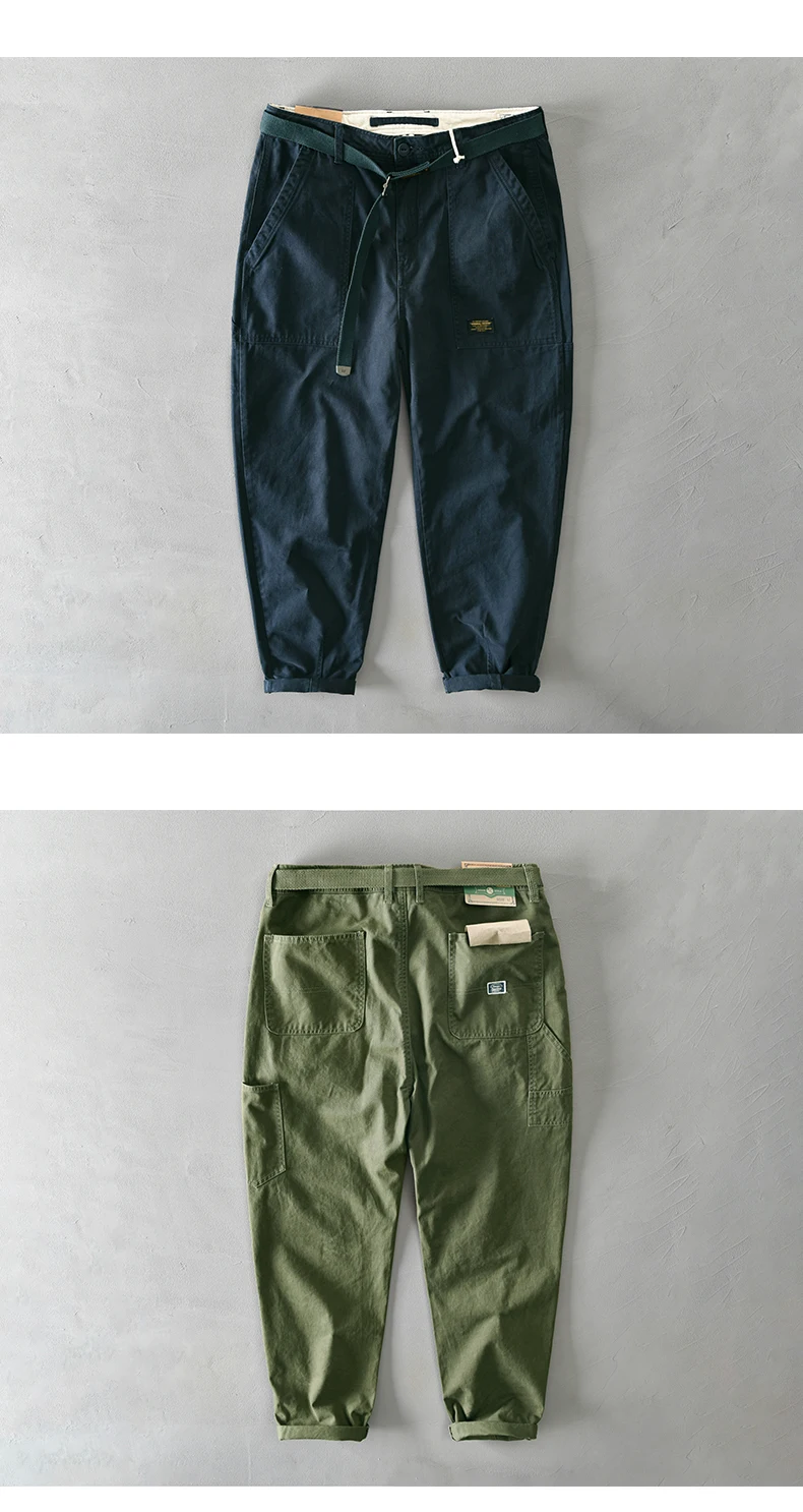 HIQOR Brand Men's 100% Cotton Casual Pants 2025 Loose Trousers For Men Baggy Work Pants Plus Size 38 Cargo Pants Y2k Pants Man HIQOR Brand Men's 100% Cotton Casual Pants 2025 Loose Trousers For Men Baggy Work Pants Plus Size 38 Cargo Pants Y2k Pants Man