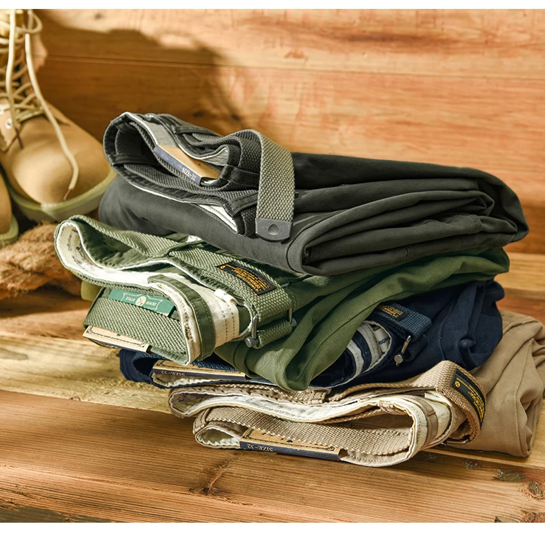 HIQOR Brand Men's 100% Cotton Casual Pants 2025 Loose Trousers For Men Baggy Work Pants Plus Size 38 Cargo Pants Y2k Pants Man HIQOR Brand Men's 100% Cotton Casual Pants 2025 Loose Trousers For Men Baggy Work Pants Plus Size 38 Cargo Pants Y2k Pants Man