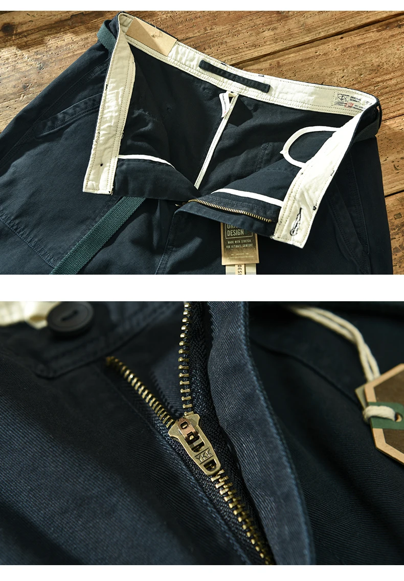 HIQOR Brand Men's 100% Cotton Casual Pants 2025 Loose Trousers For Men Baggy Work Pants Plus Size 38 Cargo Pants Y2k Pants Man HIQOR Brand Men's 100% Cotton Casual Pants 2025 Loose Trousers For Men Baggy Work Pants Plus Size 38 Cargo Pants Y2k Pants Man