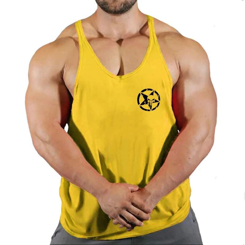 Singlet Men Bodybuilding and Fitness Stringer Gym Clothes Undershirt Shirt Tank Top Vest Clothing Man Gyms Singlets Muscular Singlet Men Bodybuilding and Fitness Stringer Gym Clothes Undershirt Shirt Tank Top Vest Clothing Man Gyms Singlets Muscular