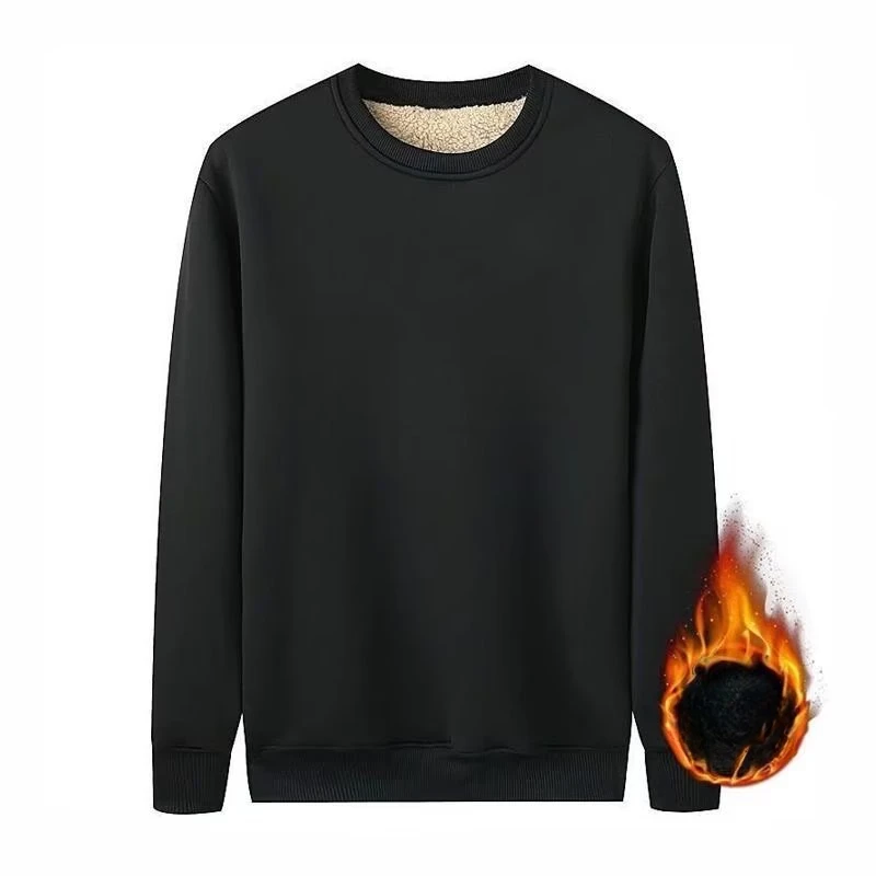Men's New Winter Warm Fleece Lined T Shirt Thick Crew Neck Solid Basic Pullover Sweatshirt Thermal Comf Underwear Tops Clothing Men's New Winter Warm Fleece Lined T Shirt Thick Crew Neck Solid Basic Pullover Sweatshirt Thermal Comf Underwear Tops Clothing