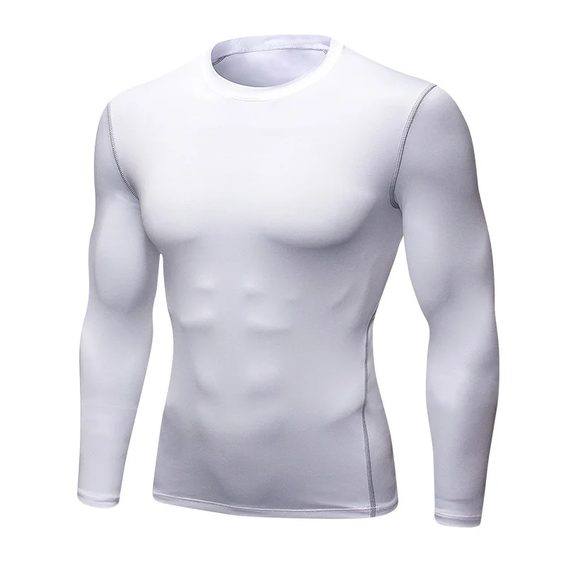 1pcs Men's Long-sleeved Thermal Underwear Male Thin Tight Fitting Fast Dry Elastic Fitness Tops Man Autumn Winter Sprots Wear 1pcs Men's Long-sleeved Thermal Underwear Male Thin Tight Fitting Fast Dry Elastic Fitness Tops Man Autumn Winter Sprots Wear