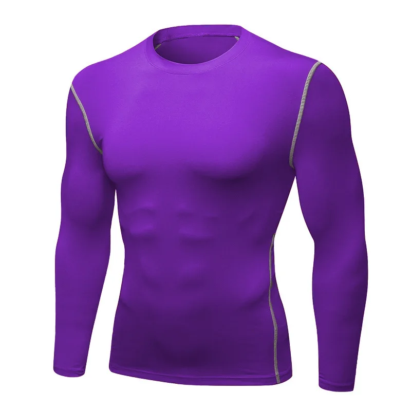 1pcs Men's Long-sleeved Thermal Underwear Male Thin Tight Fitting Fast Dry Elastic Fitness Tops Man Autumn Winter Sprots Wear 1pcs Men's Long-sleeved Thermal Underwear Male Thin Tight Fitting Fast Dry Elastic Fitness Tops Man Autumn Winter Sprots Wear