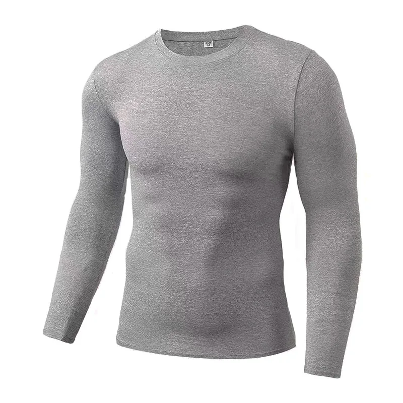 1pcs Men's Long-sleeved Thermal Underwear Male Thin Tight Fitting Fast Dry Elastic Fitness Tops Man Autumn Winter Sprots Wear 1pcs Men's Long-sleeved Thermal Underwear Male Thin Tight Fitting Fast Dry Elastic Fitness Tops Man Autumn Winter Sprots Wear