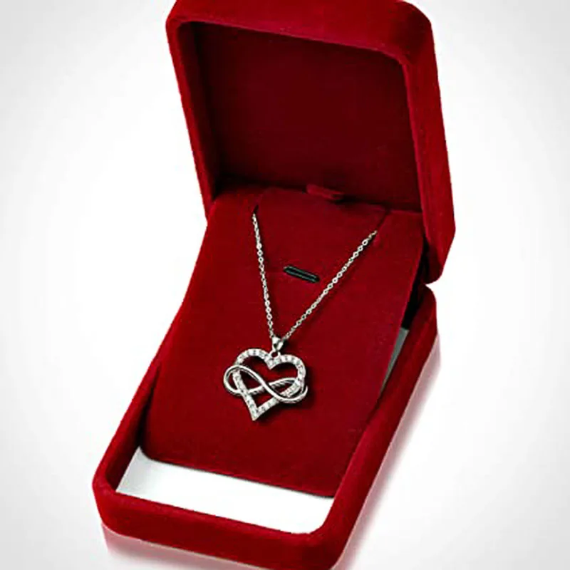 Huitan Silver Color Love Heart Necklace for Women Full with Sparkling CZ Engagement Wedding Bridal Necklaces New Fashion Jewelry Huitan Silver Color Love Heart Necklace for Women Full with Sparkling CZ Engagement Wedding Bridal Necklaces New Fashion Jewelry