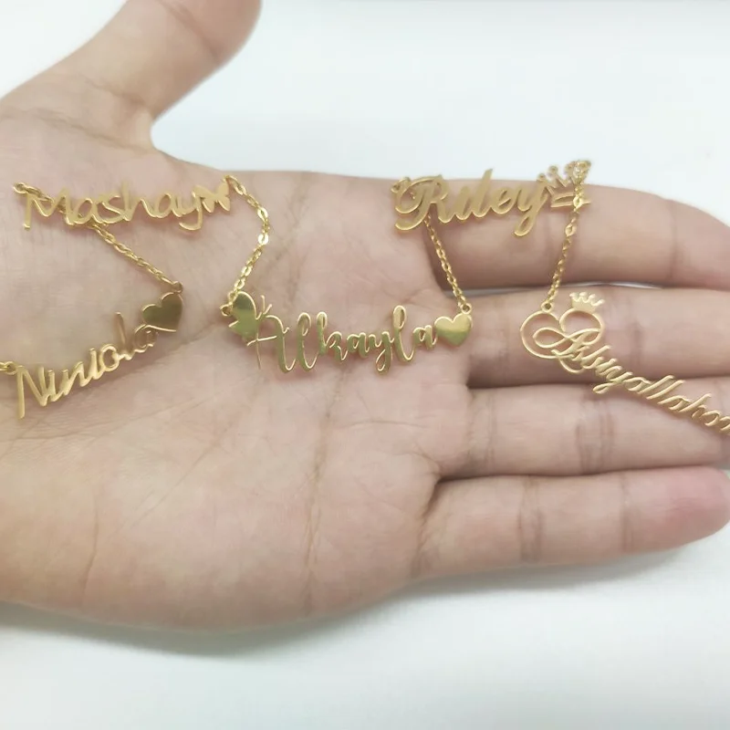 Stainless Steel Jewelry For Women Custom Multi-name Necklace Personalized Customized 1-5 Name Choker Memorial Day Jewelry Gifts Stainless Steel Jewelry For Women Custom Multi-name Necklace Personalized Customized 1-5 Name Choker Memorial Day Jewelry Gifts