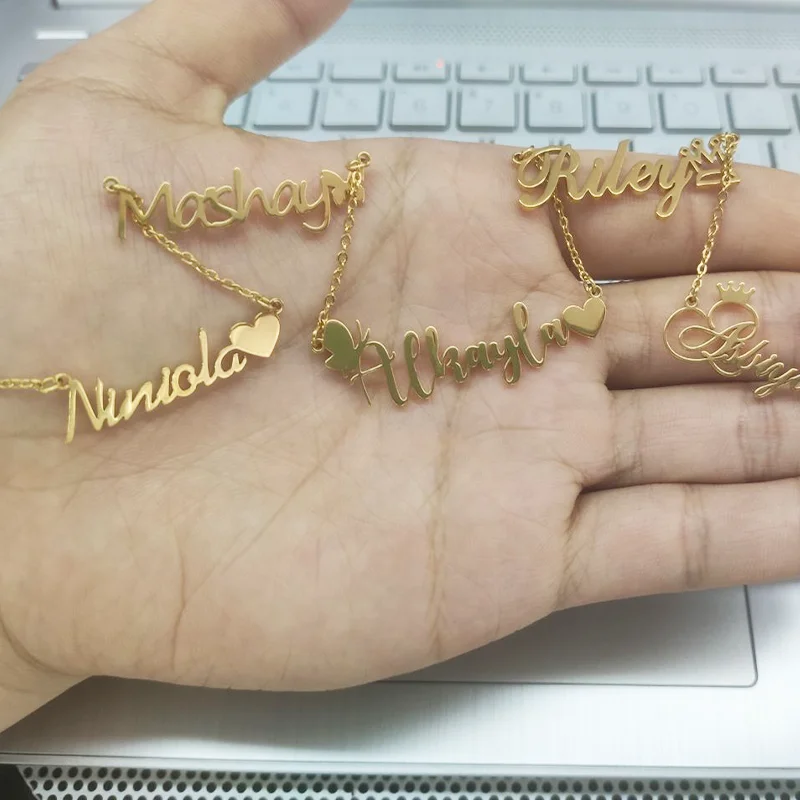Stainless Steel Jewelry For Women Custom Multi-name Necklace Personalized Customized 1-5 Name Choker Memorial Day Jewelry Gifts Stainless Steel Jewelry For Women Custom Multi-name Necklace Personalized Customized 1-5 Name Choker Memorial Day Jewelry Gifts