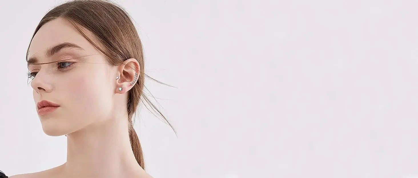 Women Men Hypoallergenic Hoop Earrings for Sensitive Ears CZ Flat Back Earrings Stud 18G Stainless Steel Cartilage Earrings Set Women Men Hypoallergenic Hoop Earrings for Sensitive Ears CZ Flat Back Earrings Stud 18G Stainless Steel Cartilage Earrings Set
