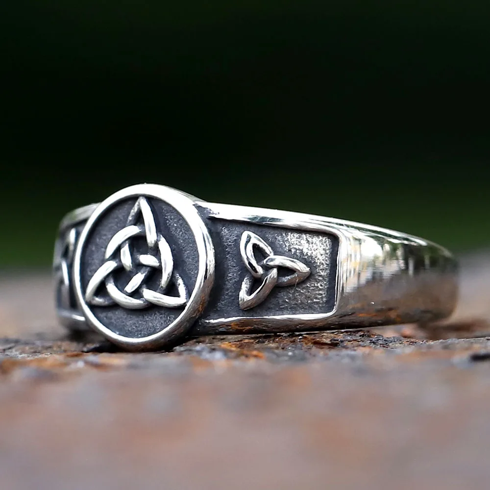 2023 Witch Knot Stainless Steel Ring Wiccan Cross Celtics Knot Women Rings Witchcraft Good Luck Protection Amulet JEWELRY 2023 Witch Knot Stainless Steel Ring Wiccan Cross Celtics Knot Women Rings Witchcraft Good Luck Protection Amulet JEWELRY