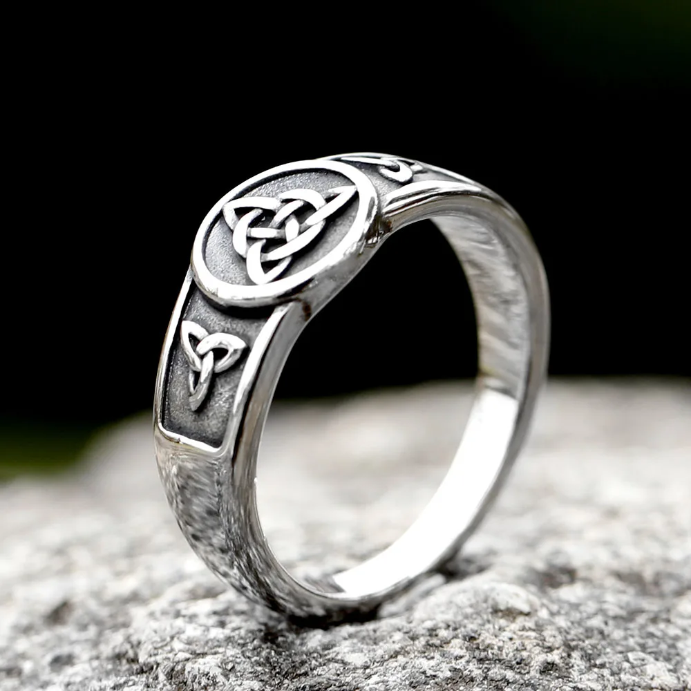 2023 Witch Knot Stainless Steel Ring Wiccan Cross Celtics Knot Women Rings Witchcraft Good Luck Protection Amulet JEWELRY 2023 Witch Knot Stainless Steel Ring Wiccan Cross Celtics Knot Women Rings Witchcraft Good Luck Protection Amulet JEWELRY