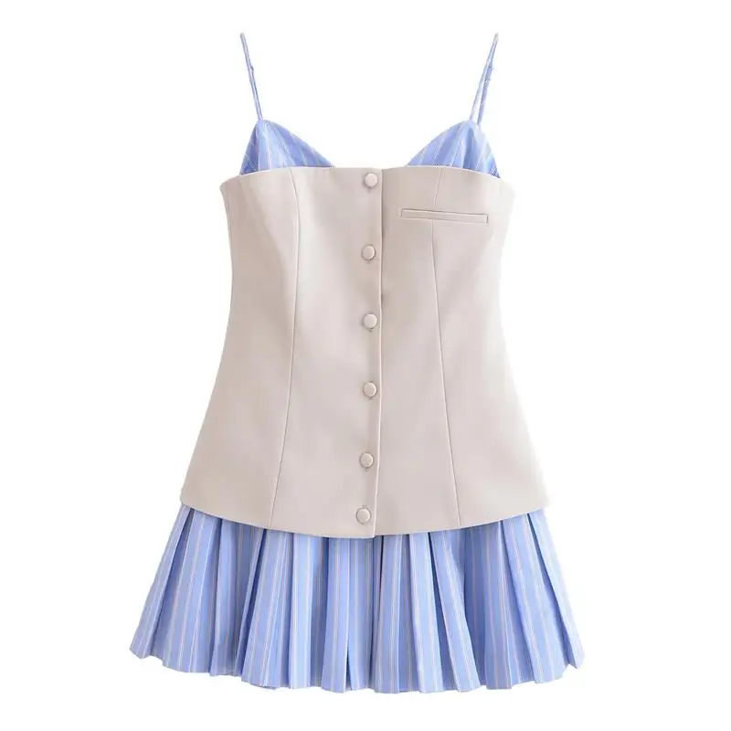Dress Women's 2025 New Dresses Summer Chic Patchwork Sling Tube Top Slim Mini Elegant Holiday Women Dress Street Fashion Dresses Dress Women's 2025 New Dresses Summer Chic Patchwork Sling Tube Top Slim Mini Elegant Holiday Women Dress Street Fashion Dresses