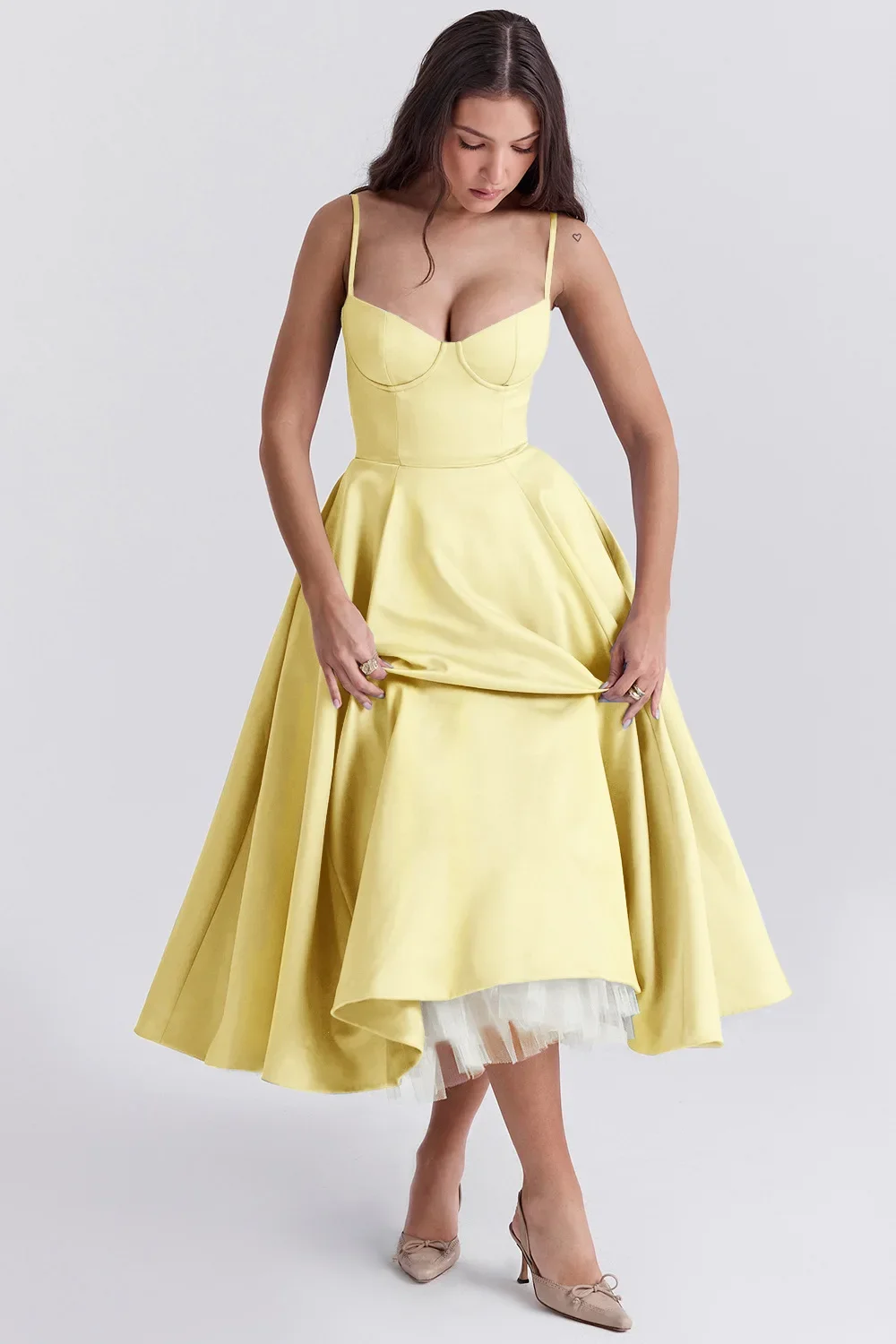Women Elegant Temperament A-Line Long European And American Dress Princess Dress 2025 New Arrival Women Elegant Temperament A-Line Long European And American Dress Princess Dress 2025 New Arrival