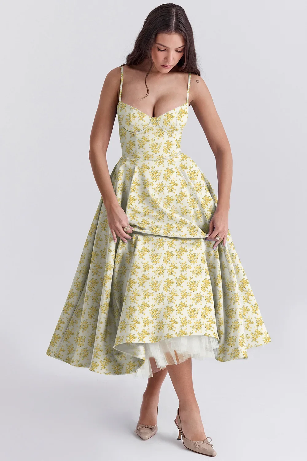Women Elegant Temperament A-Line Long European And American Dress Princess Dress 2025 New Arrival Women Elegant Temperament A-Line Long European And American Dress Princess Dress 2025 New Arrival