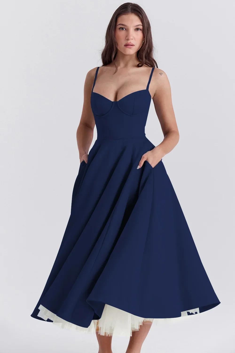 Women Elegant Temperament A-Line Long European And American Dress Princess Dress 2025 New Arrival Women Elegant Temperament A-Line Long European And American Dress Princess Dress 2025 New Arrival