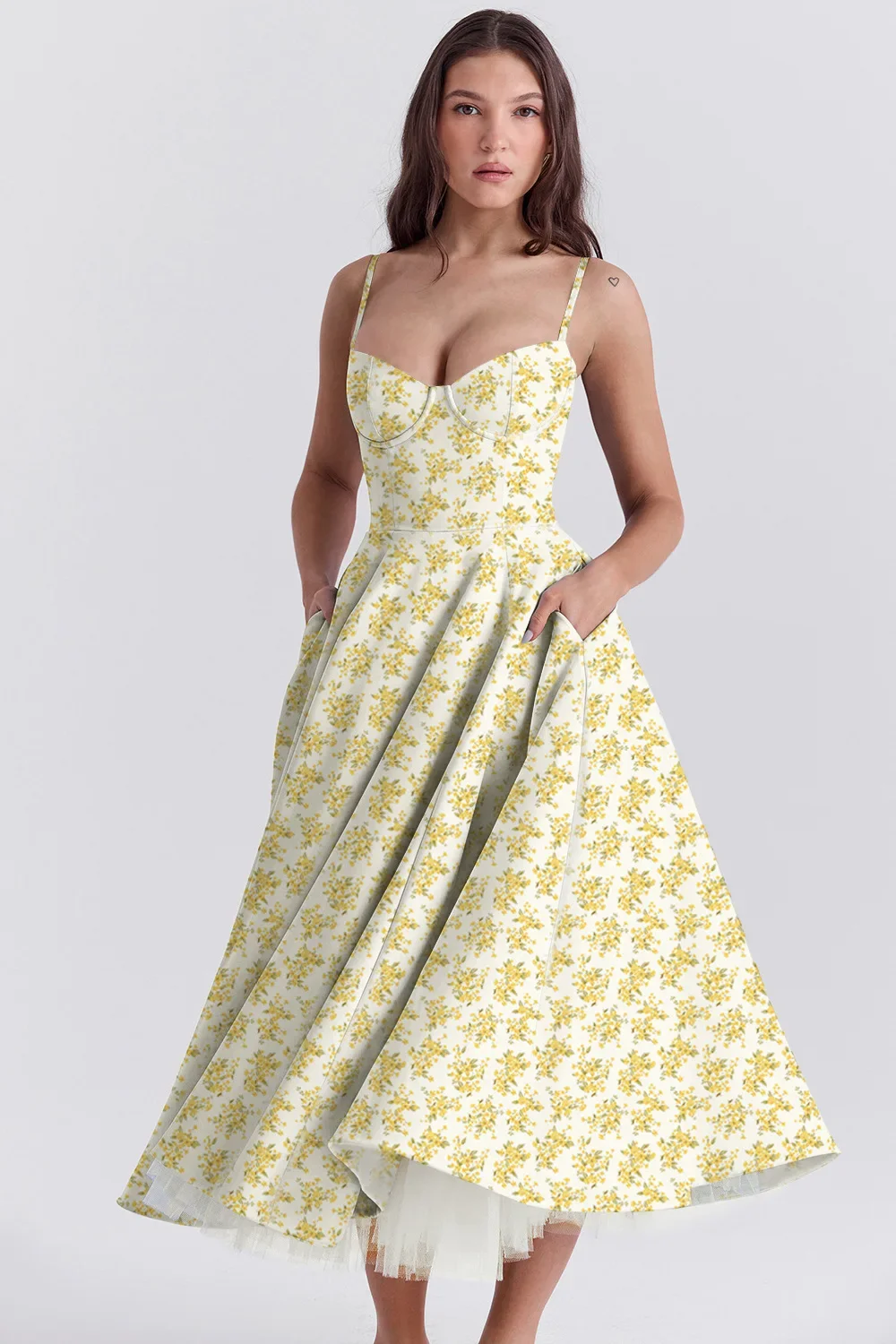 Women Elegant Temperament A-Line Long European And American Dress Princess Dress 2025 New Arrival Women Elegant Temperament A-Line Long European And American Dress Princess Dress 2025 New Arrival