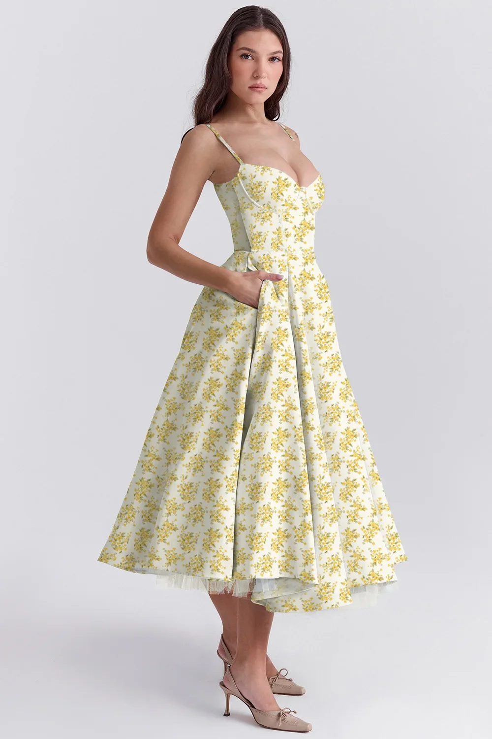 Women Elegant Temperament A-Line Long European And American Dress Princess Dress 2025 New Arrival Women Elegant Temperament A-Line Long European And American Dress Princess Dress 2025 New Arrival