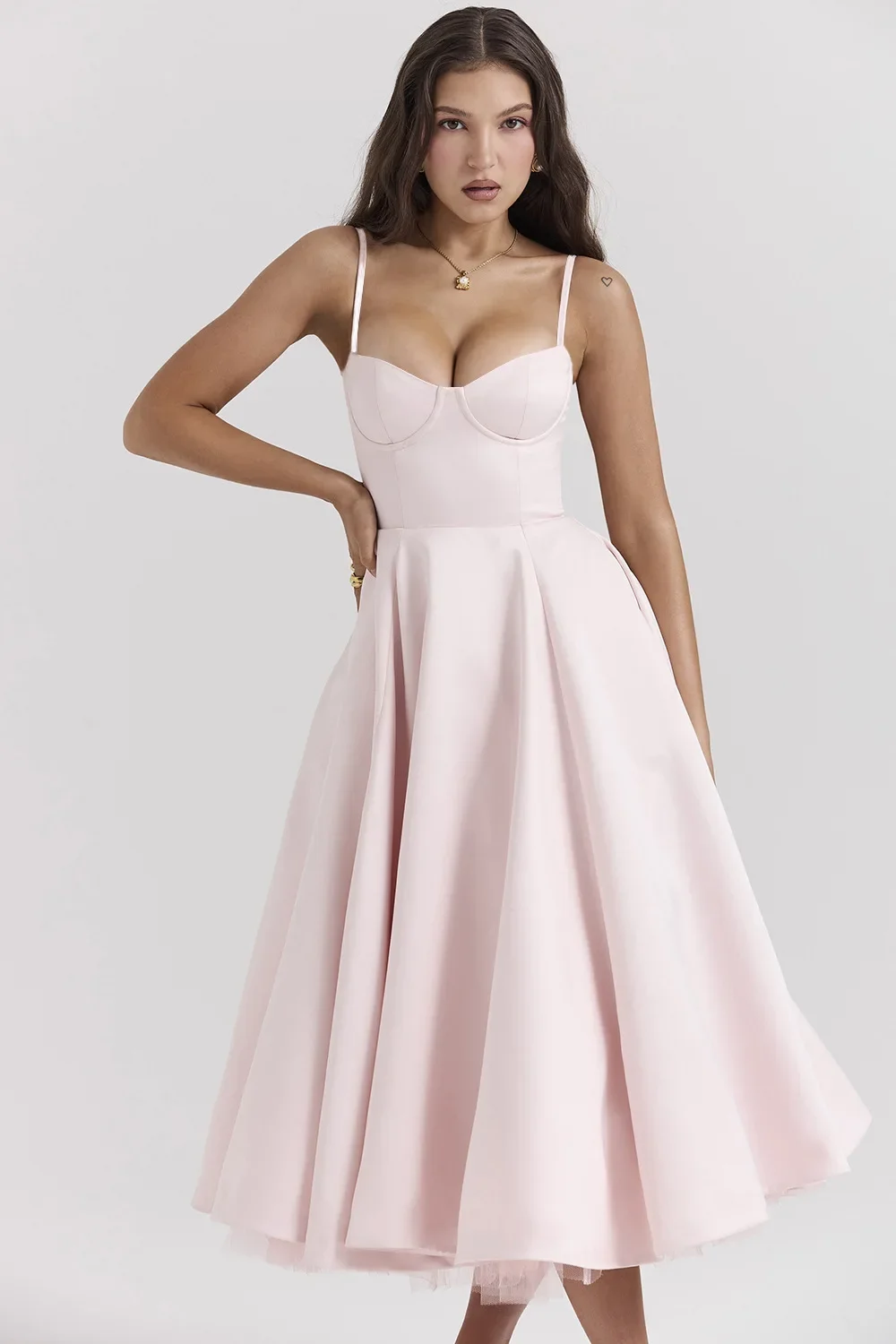 Women Elegant Temperament A-Line Long European And American Dress Princess Dress 2025 New Arrival Women Elegant Temperament A-Line Long European And American Dress Princess Dress 2025 New Arrival