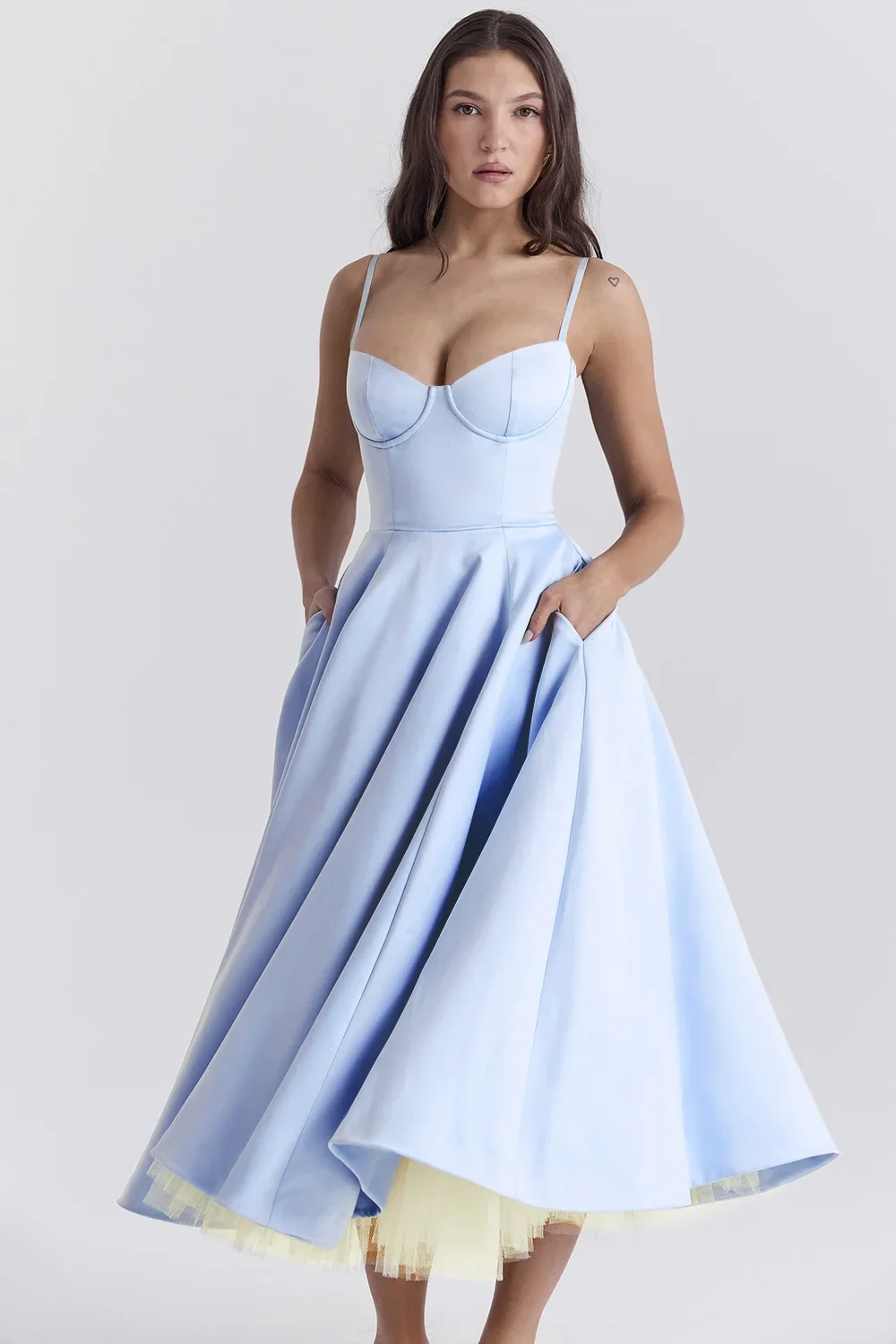 Women Elegant Temperament A-Line Long European And American Dress Princess Dress 2025 New Arrival Women Elegant Temperament A-Line Long European And American Dress Princess Dress 2025 New Arrival