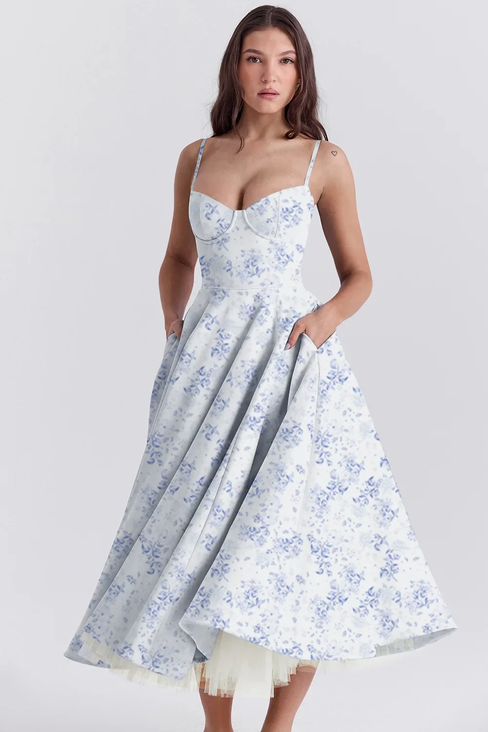 Women Elegant Temperament A-Line Long European And American Dress Princess Dress 2025 New Arrival Women Elegant Temperament A-Line Long European And American Dress Princess Dress 2025 New Arrival