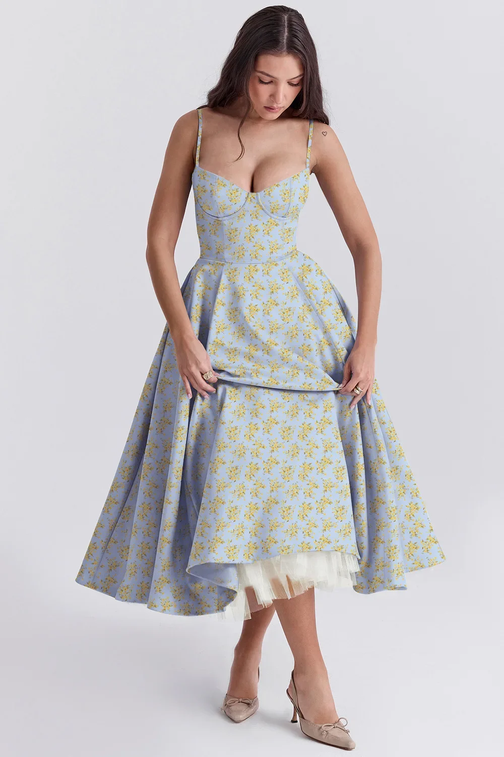 Women Elegant Temperament A-Line Long European And American Dress Princess Dress 2025 New Arrival Women Elegant Temperament A-Line Long European And American Dress Princess Dress 2025 New Arrival