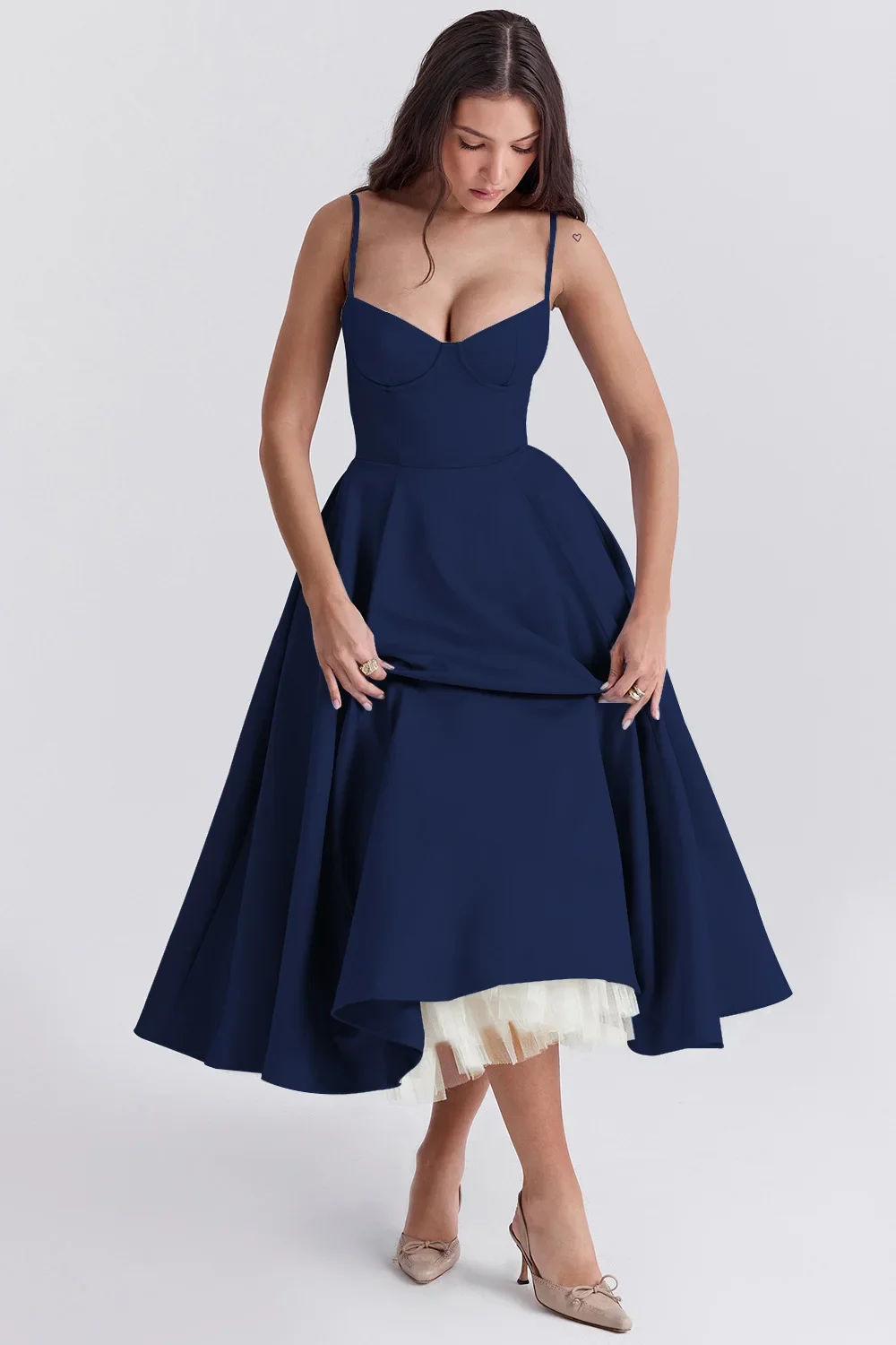 Women Elegant Temperament A-Line Long European And American Dress Princess Dress 2025 New Arrival Women Elegant Temperament A-Line Long European And American Dress Princess Dress 2025 New Arrival