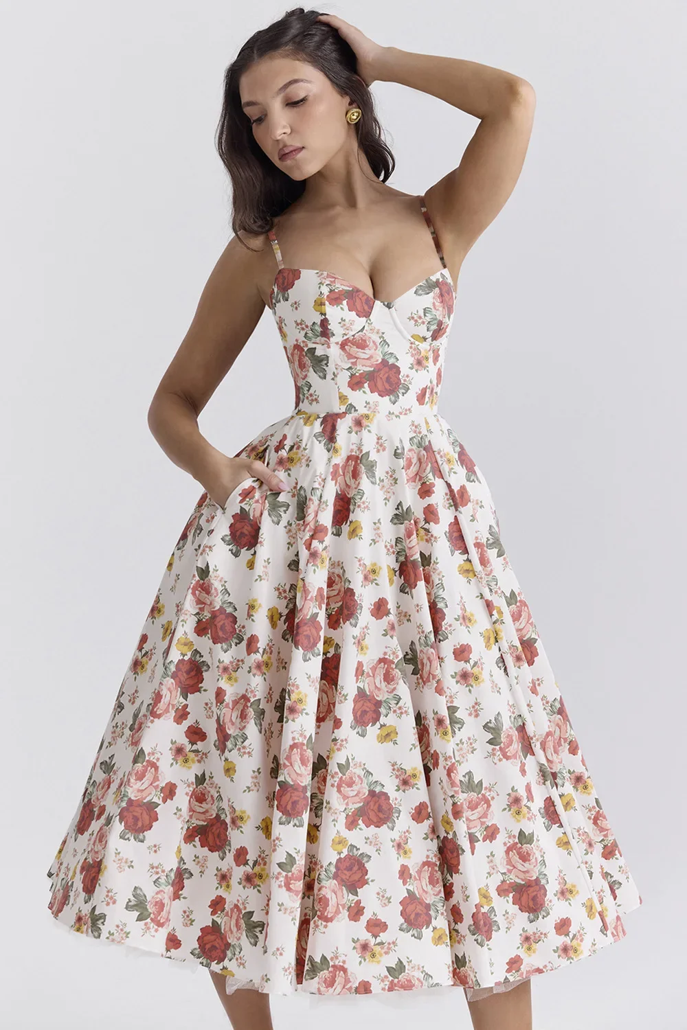 Women Elegant Temperament A-Line Long European And American Dress Princess Dress 2025 New Arrival Women Elegant Temperament A-Line Long European And American Dress Princess Dress 2025 New Arrival