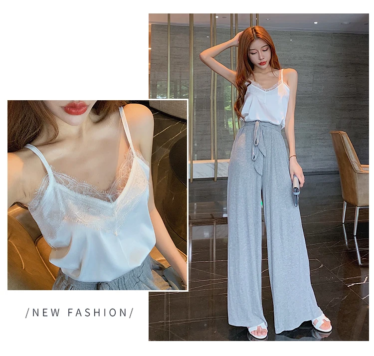 Summer with Lace Silk Top Cami for Women Spaghetti Strap Top Tank Ladies Tops White Camis Basic Tops Women 2023 Summer Fashion Summer with Lace Silk Top Cami for Women Spaghetti Strap Top Tank Ladies Tops White Camis Basic Tops Women 2023 Summer Fashion