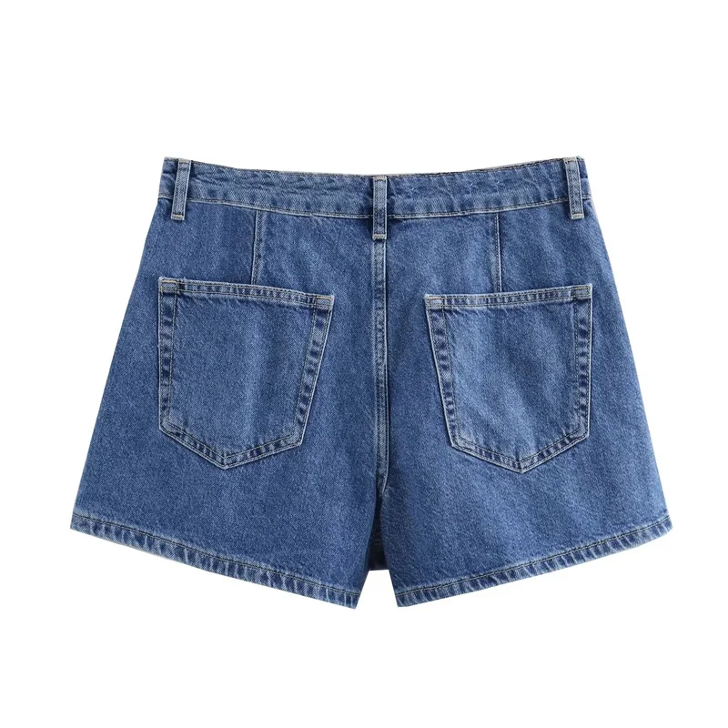 TRAF Blue Denim Shirt Woman Short Sleeve Cropped Shirt Women Summer Short Tops Woman Streetwear Y2k Stylish Women's Blouse TRAF Blue Denim Shirt Woman Short Sleeve Cropped Shirt Women Summer Short Tops Woman Streetwear Y2k Stylish Women's Blouse