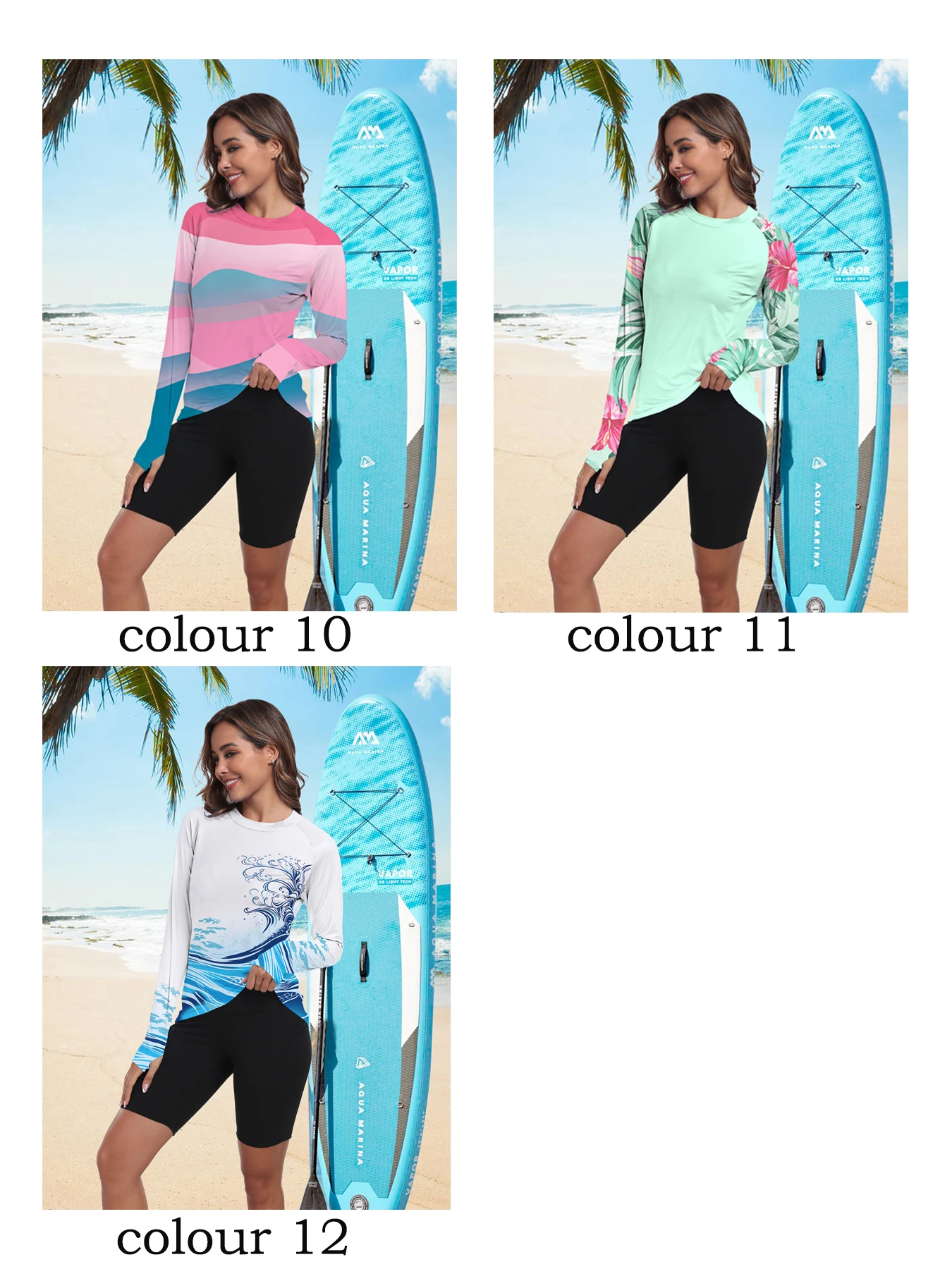 Women's UPF 50+ Sun Shirts Long Sleeve UV Protection Rash Guard Lightweight Quick Dry SPF Hiking Tops Outdoor Women's UPF 50+ Sun Shirts Long Sleeve UV Protection Rash Guard Lightweight Quick Dry SPF Hiking Tops Outdoor