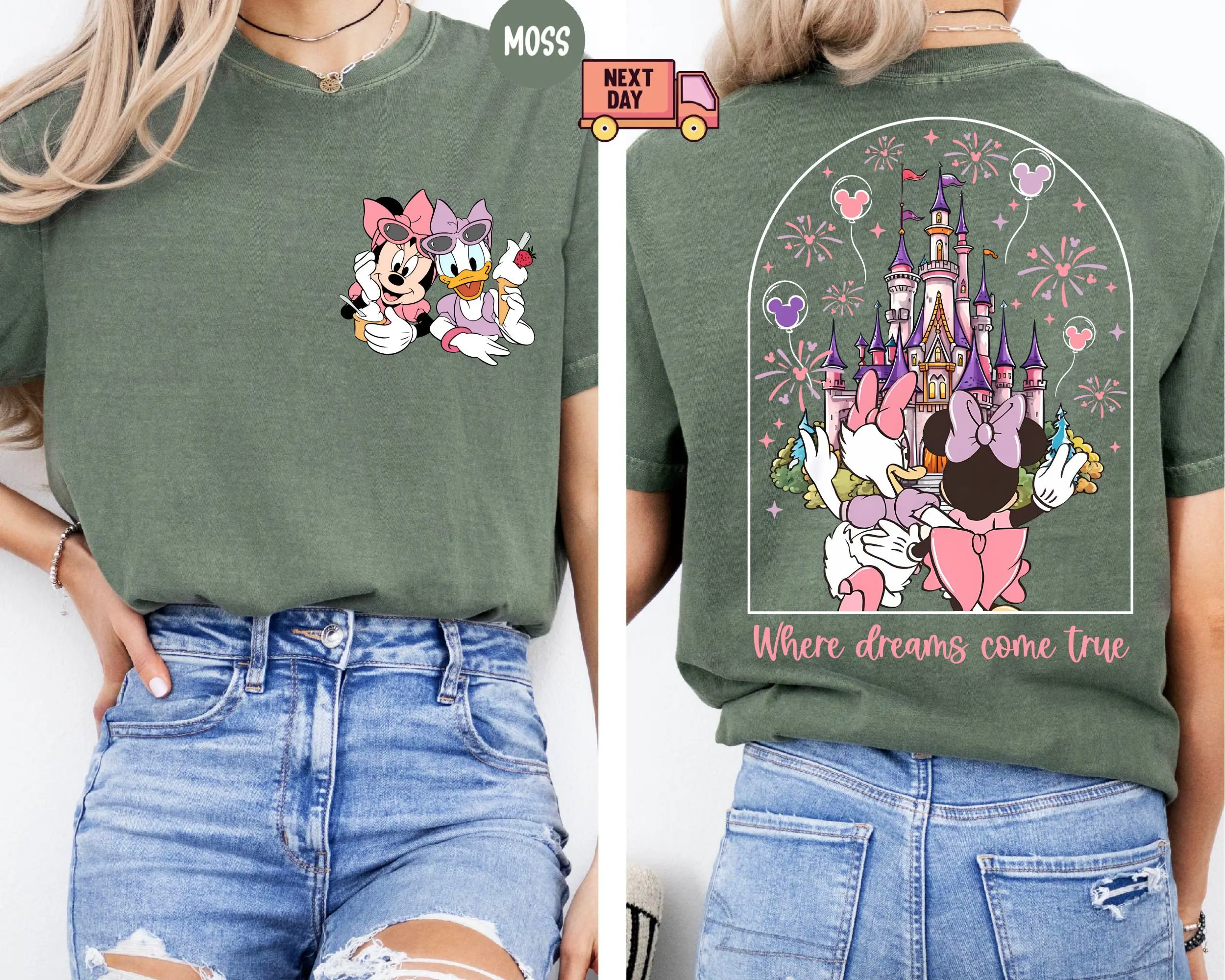 2025 Disney Minnie/Duck Summer Pure Cotton Short Sleeved Shirt For Women's Girlfriends Fashionable And Casual Versatile T-Shirt 2025 Disney Minnie/Duck Summer Pure Cotton Short Sleeved Shirt For Women's Girlfriends Fashionable And Casual Versatile T-Shirt