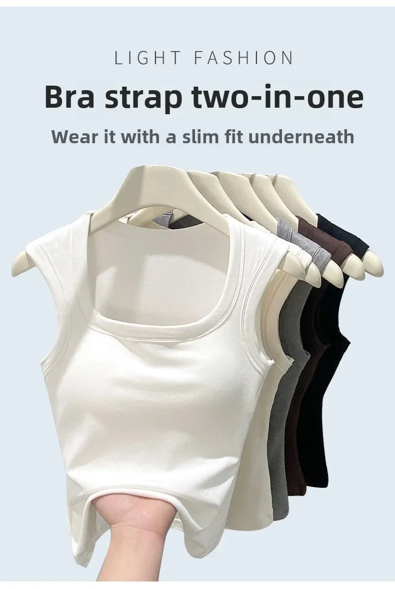 New Seamless Built-in Bra Tank Top for Women Sports Bra & Summer Sleeveless Shirt, Breathable Workout Vest with T-Shirt Combo New Seamless Built-in Bra Tank Top for Women Sports Bra & Summer Sleeveless Shirt, Breathable Workout Vest with T-Shirt Combo