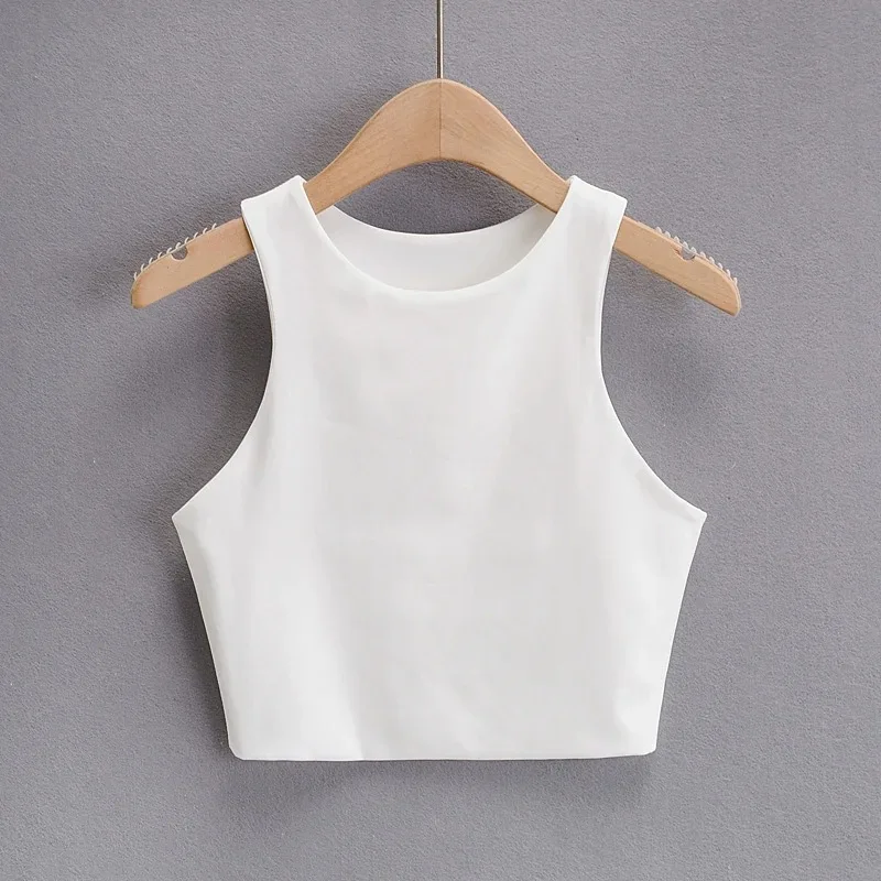 2025 Summer Fashion Women Sexy Slim Tops O-neck Sleeveless Double Nylon Ladies Good Quality Tank Tops 6 Colors 2025 Summer Fashion Women Sexy Slim Tops O-neck Sleeveless Double Nylon Ladies Good Quality Tank Tops 6 Colors